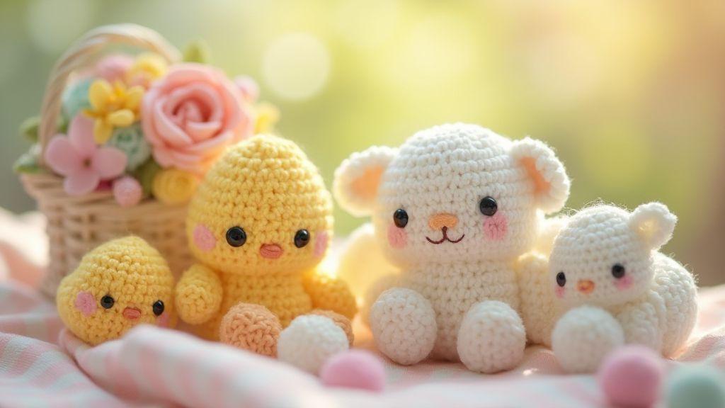 free-spring-amigurumi-patterns-flowers-chicks-and-lambs