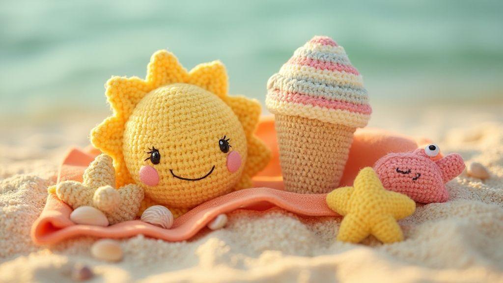 summer-amigurumi-pattern-ideas-sun-ice-cream-and-beach-characters