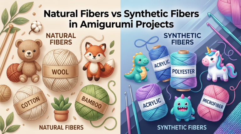 Natural Fibers vs Synthetic Fibers in Amigurumi Projects