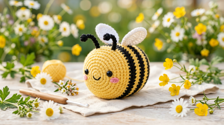 Free Amigurumi Bee Pattern With Simple Shapes
