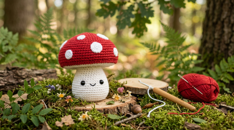 Simple Amigurumi Mushroom Pattern for Beginners