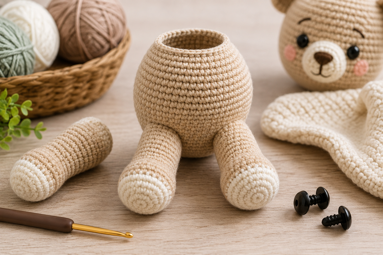 How to Join Amigurumi Legs Without Sewing