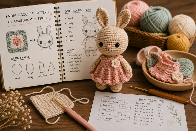 How to Convert a Crochet Pattern Into an Amigurumi Design