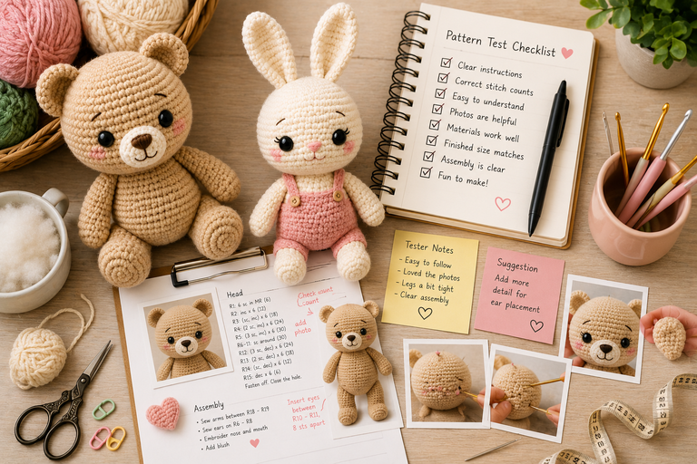 How to Test an Amigurumi Pattern Before Publishing It