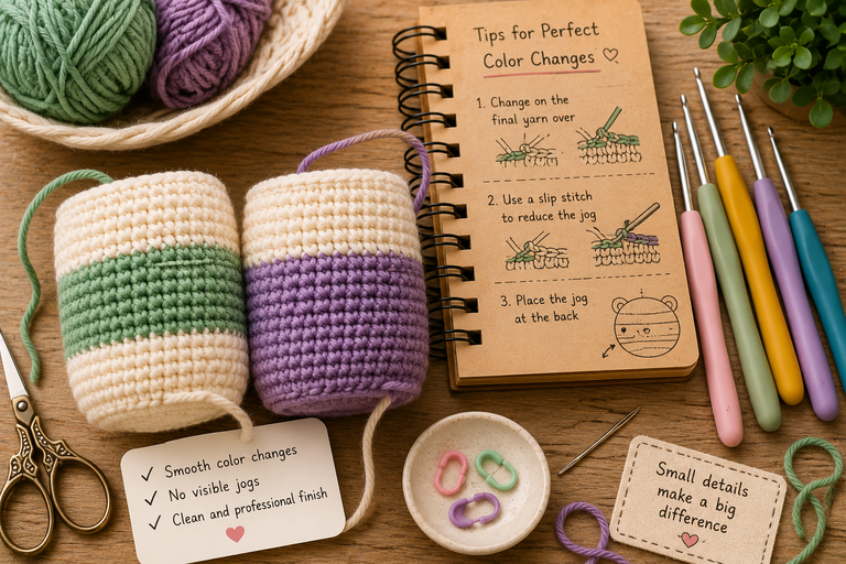 How to Change Yarn Colors Without Creating Visible Jogs