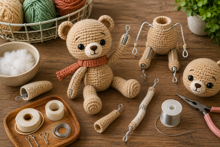 How to Add Wire to Amigurumi Safely for Posing